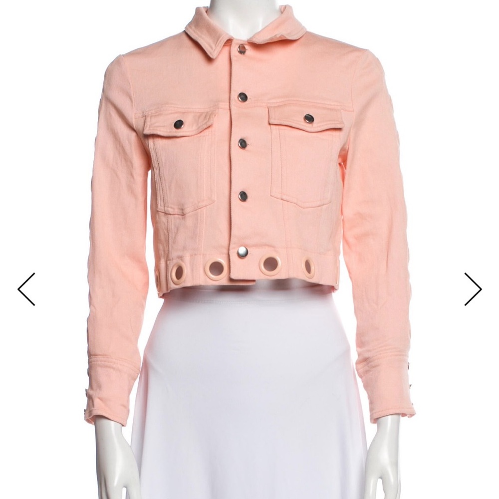 For Love & Lemons Women's Denim Cropped Jacket